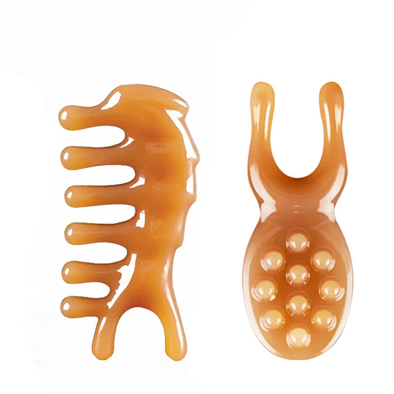 Skin Scraping Resin Guasha Massage Board Face Eye SPA Massager Plate ​For Neck Back Body Legs Hands Promote Blood Circulation